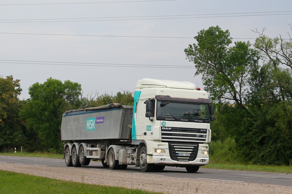 Литва, № GGL 344 — DAF XF105 FT