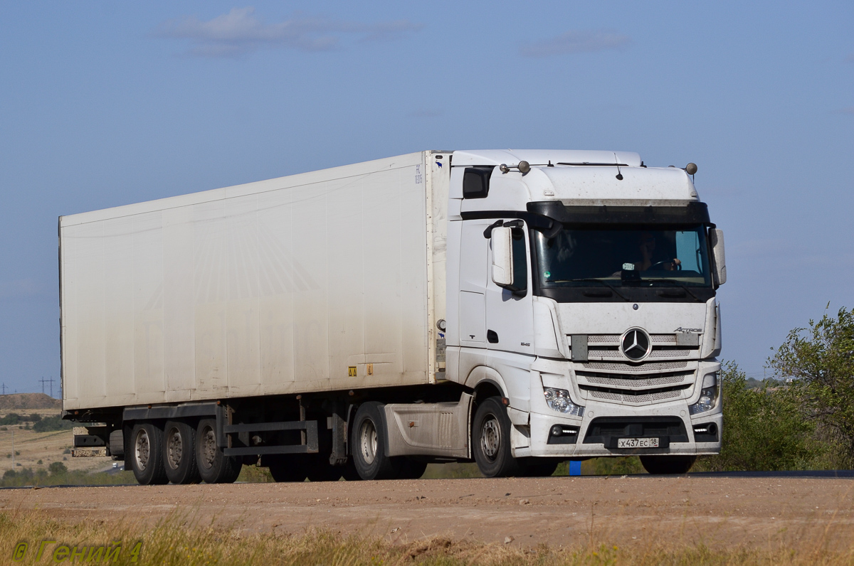 Удмуртия, № Х 437 ЕС 18 — Mercedes-Benz Actros ('2011) 1845