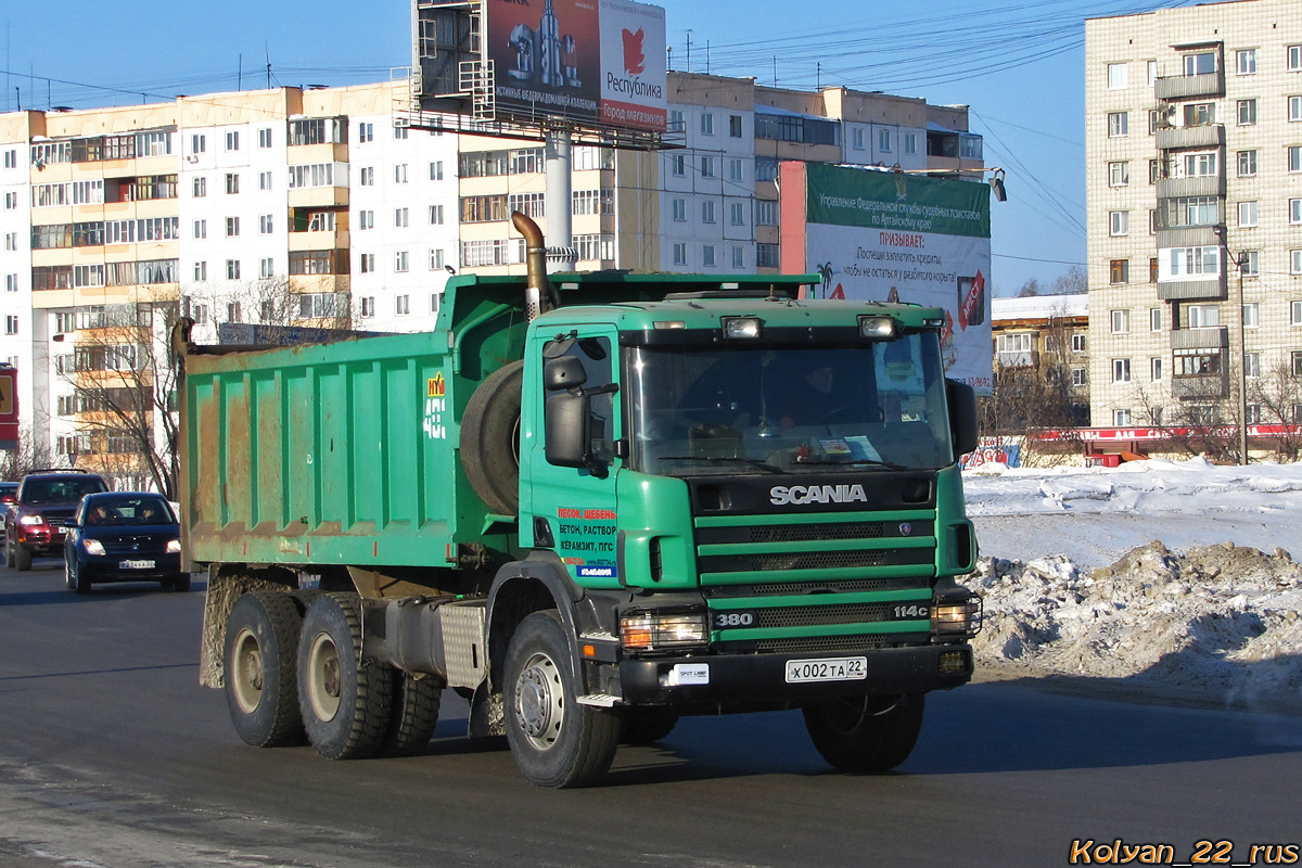 Алтайский край, № Х 002 ТА 22 — Scania ('1996) P380