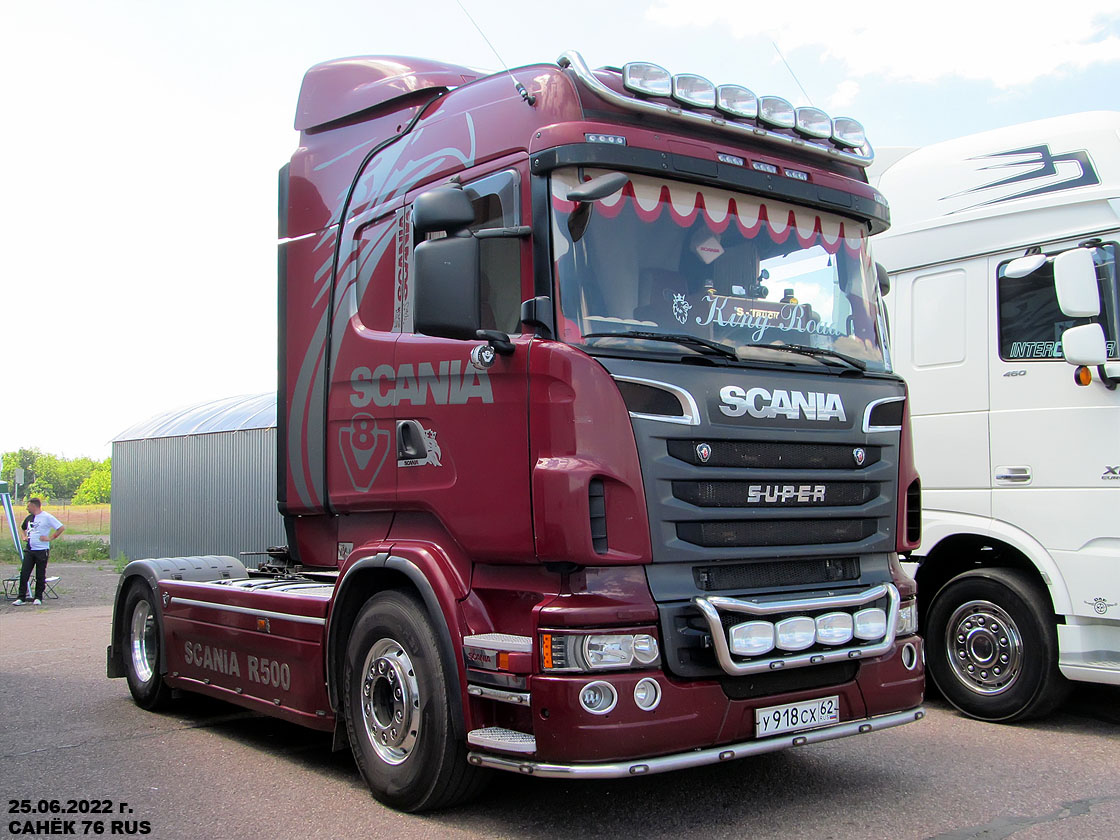 Рязанская область, № У 918 СХ 62 — Scania ('2009) R500; Московская область — Фестиваль Truckfest 2022 — июнь