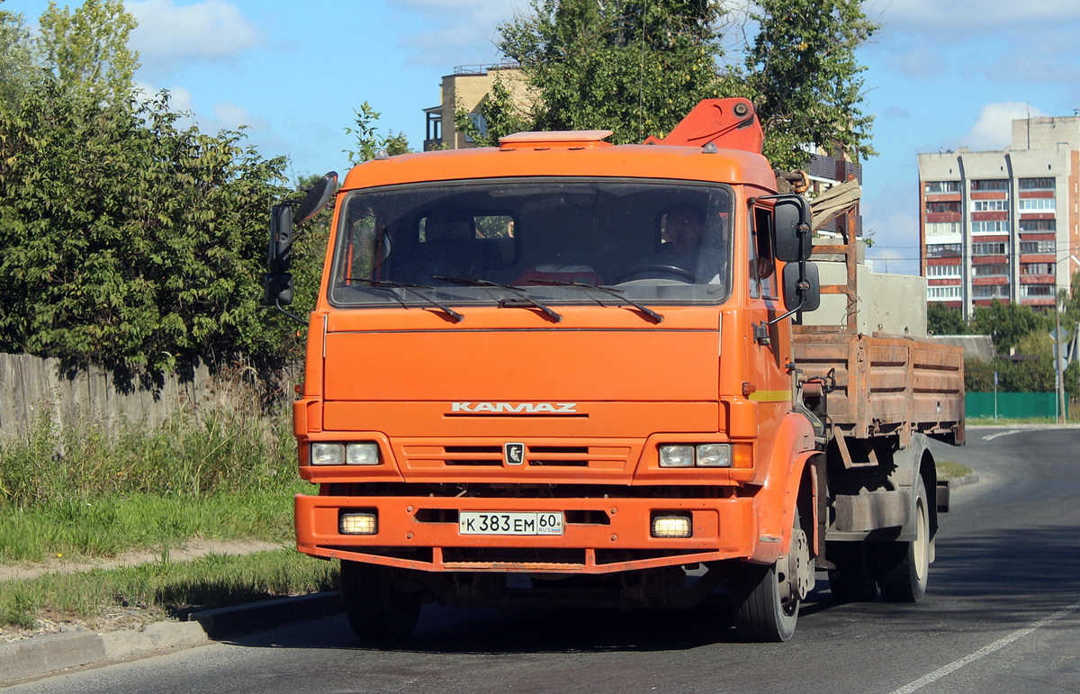 Псковская область, № К 383 ЕМ 60 — КамАЗ-4308 [430800]