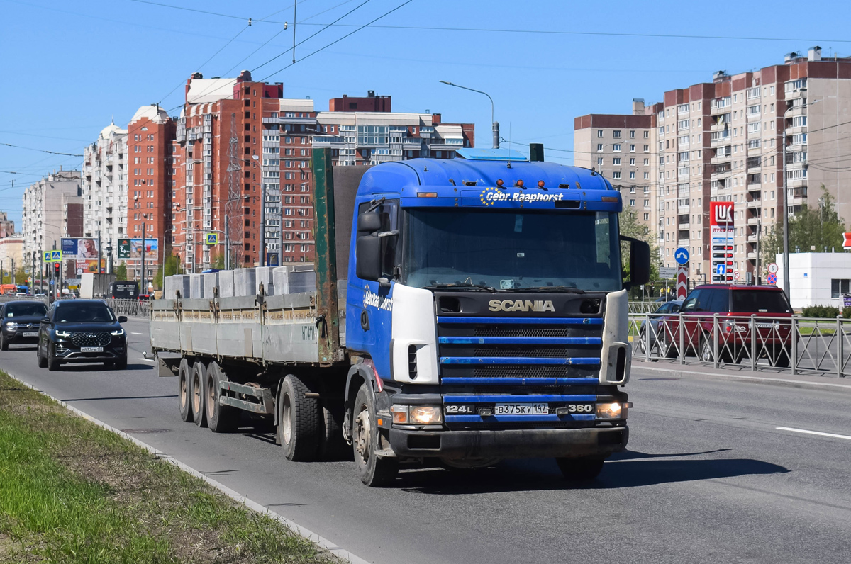 Санкт-Петербург, № В 375 КУ 147 — Scania ('1996) R124L