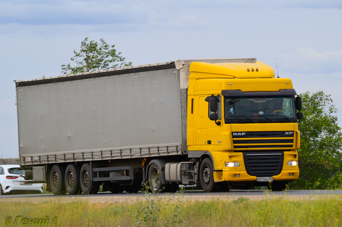 Ростовская область, № Х 874 ОА 161 — DAF XF105 FT