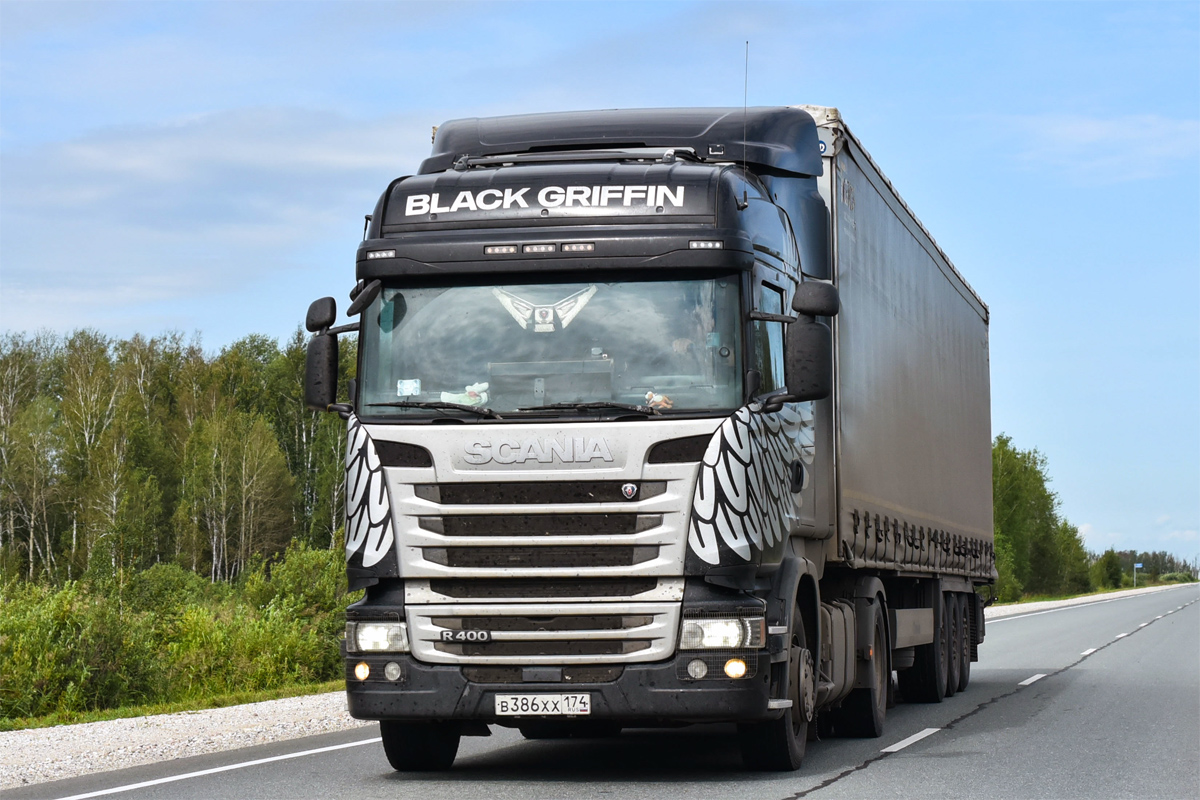 Челябинская область, № В 386 ХХ 174 — Scania ('2013) R400