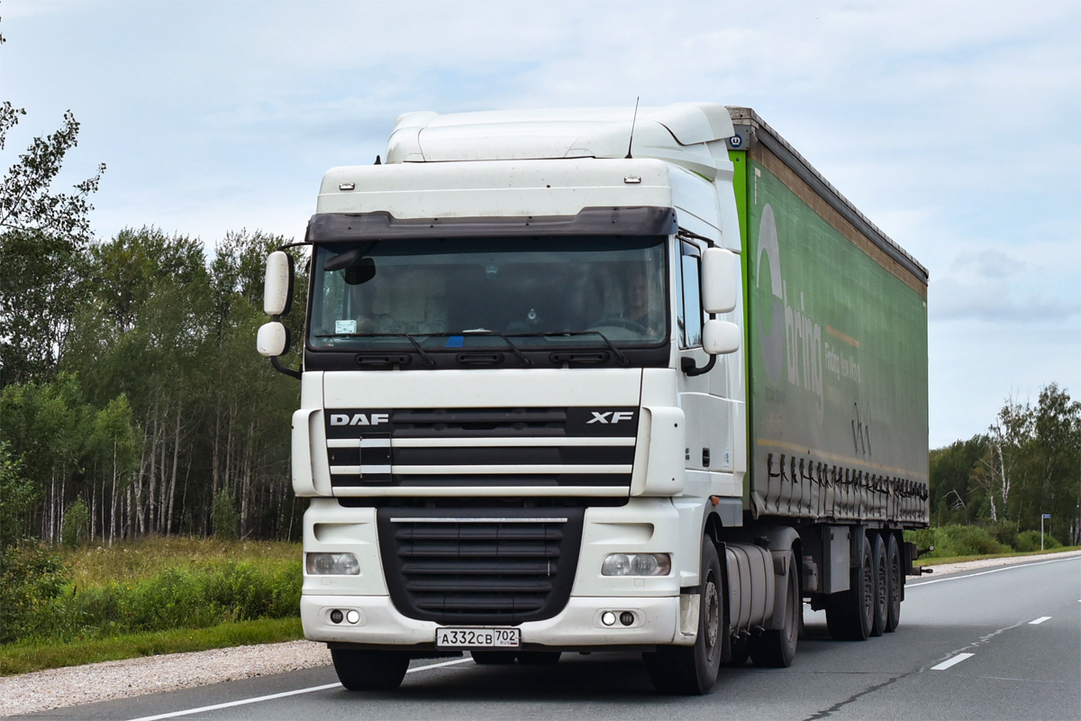 Башкортостан, № А 332 СВ 702 — DAF XF105 FT