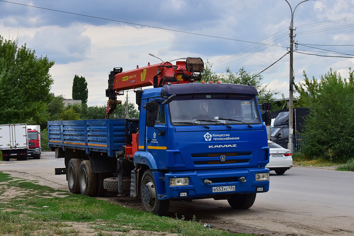 Волгоградская область, № В 553 ХС 134 — КамАЗ-65117-L4