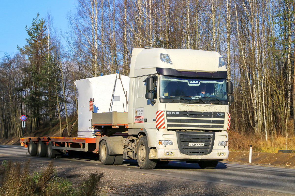 Архангельская область, № К 535 ОР 29 — DAF XF105 FT