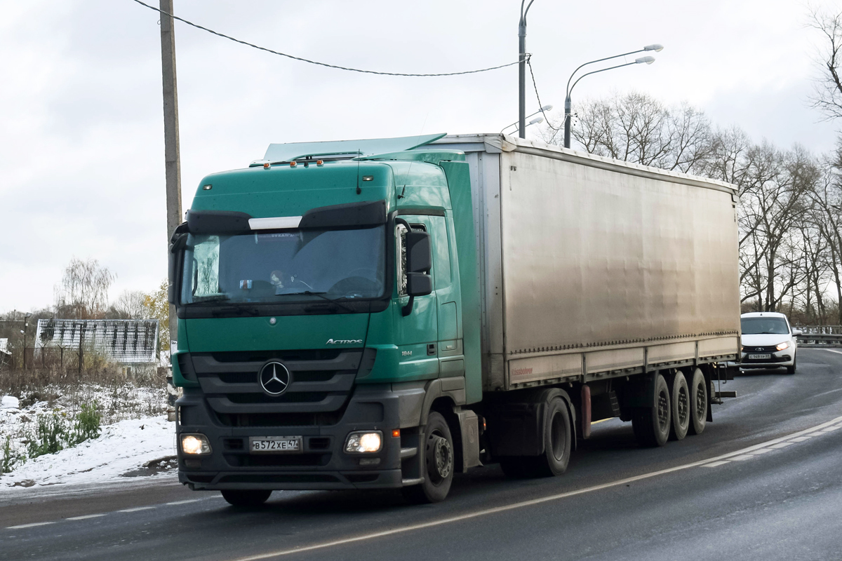 Ленинградская область, № В 572 ХЕ 47 — Mercedes-Benz Actros '09 1844 [Z9M]