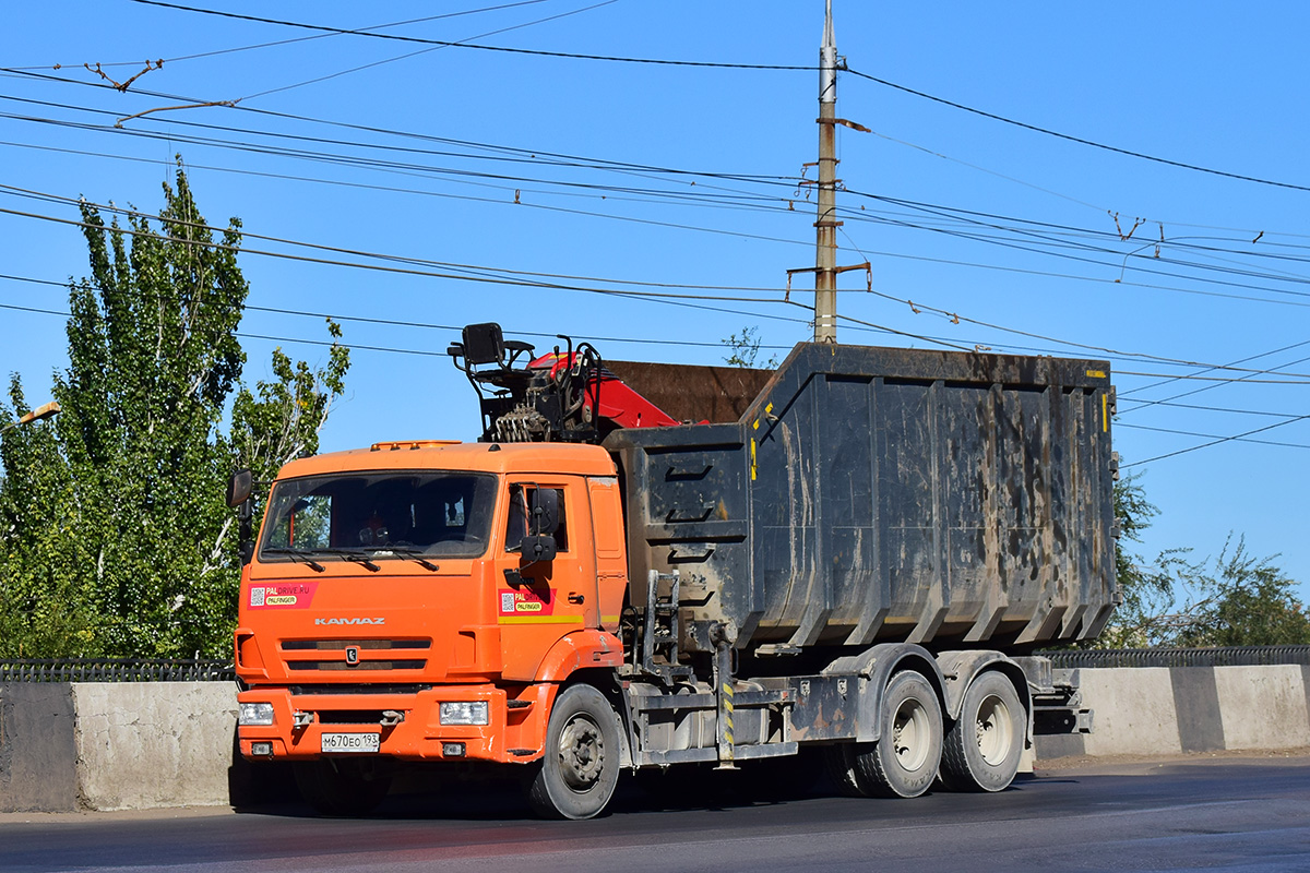 Волгоградская область, № М 670 ЕО 193 — КамАЗ-65115-50