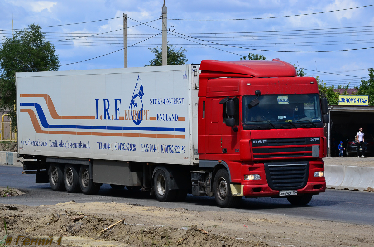 Волгоградская область, № А 669 КР 134 — DAF XF105 FT