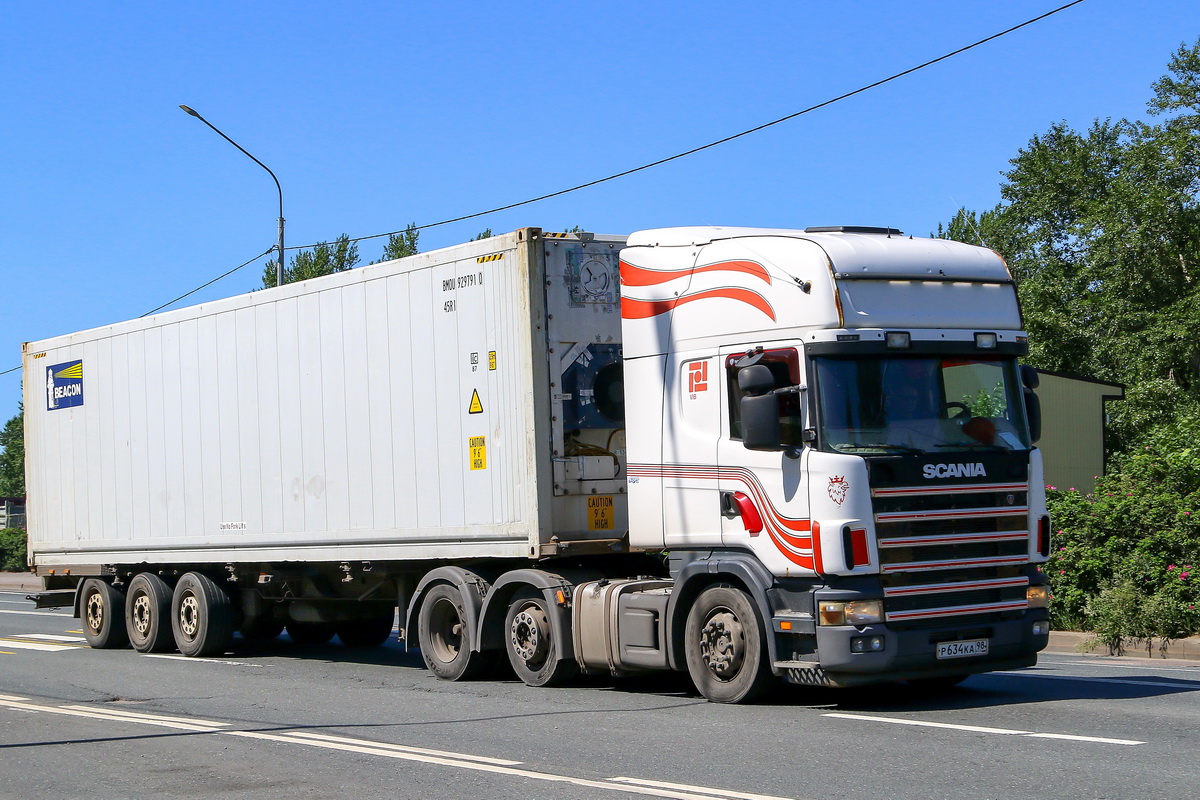 Санкт-Петербург, № Р 634 КА 98 — Scania ('1996) R124L