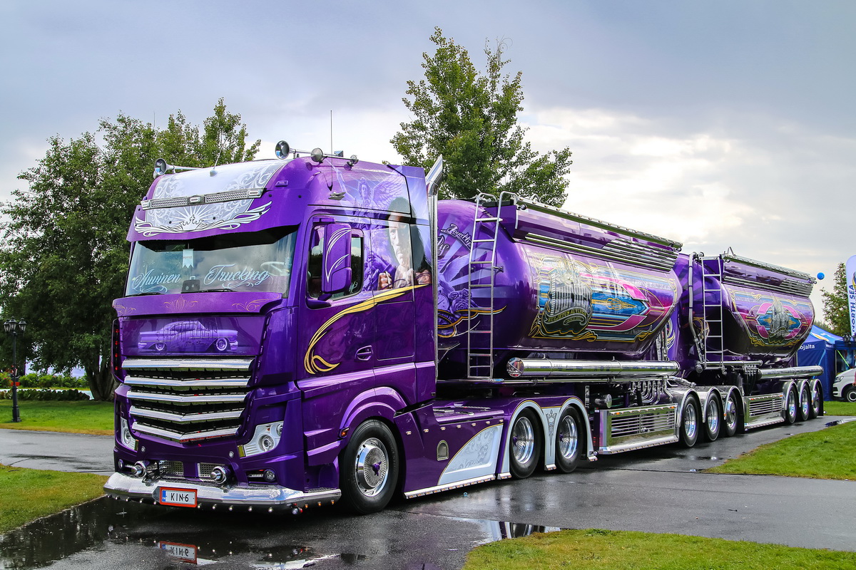 Финляндия, № KIN-6 — Mercedes-Benz Actros ('2011); Финляндия — Power Truck Show 2019