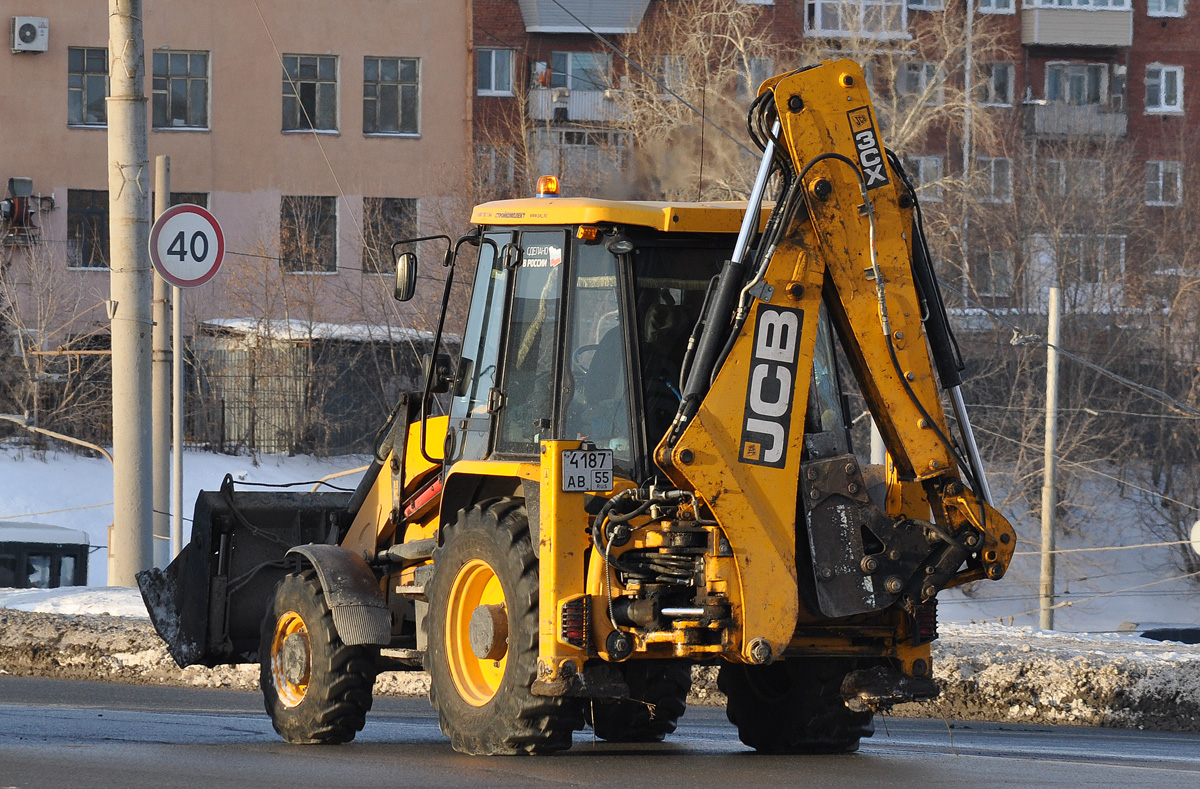 Омская область, № 4187 АВ 55 — JCB 3CX