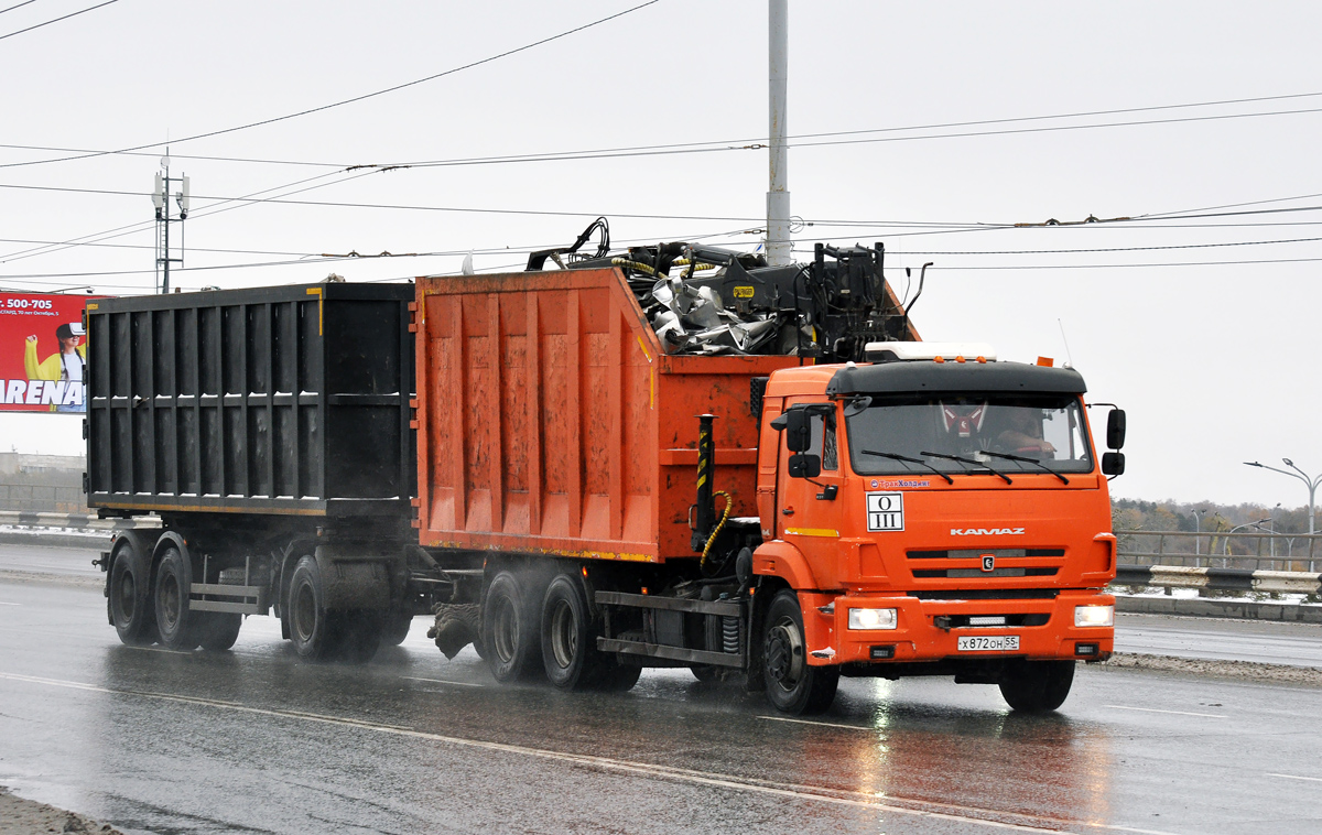 Омская область, № Х 872 ОН 55 — КамАЗ-65115-50