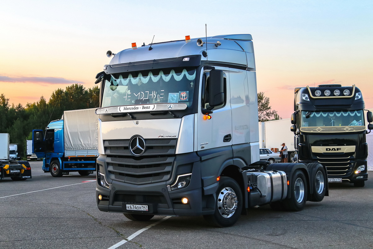 Санкт-Петербург, № К 674 ОУ 147 — Mercedes-Benz Actros ('2022) [LRD]; Московская область — Фестиваль TruckDay 2024 — июнь