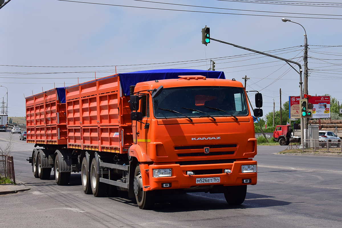 Саратовская область, № М 526 ЕТ 164 — КамАЗ-65115 (общая модель)