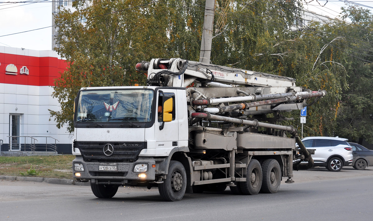 Омская область, № У 120 СЕ 55 — Mercedes-Benz Actros ('2003) 3341