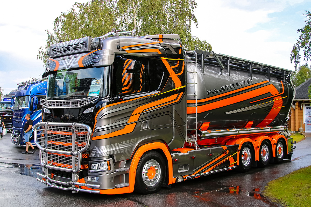 Финляндия, № NLX-590 — Scania ('2016, общая модель); Финляндия — Автомобили без номеров; Финляндия — Power Truck Show 2019