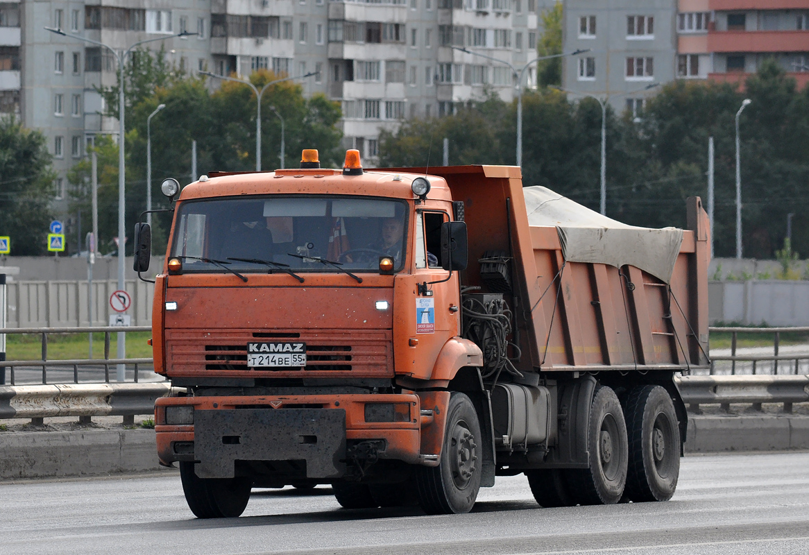 Омская область, № Т 214 ВЕ 55 — КамАЗ-6520 [652000]