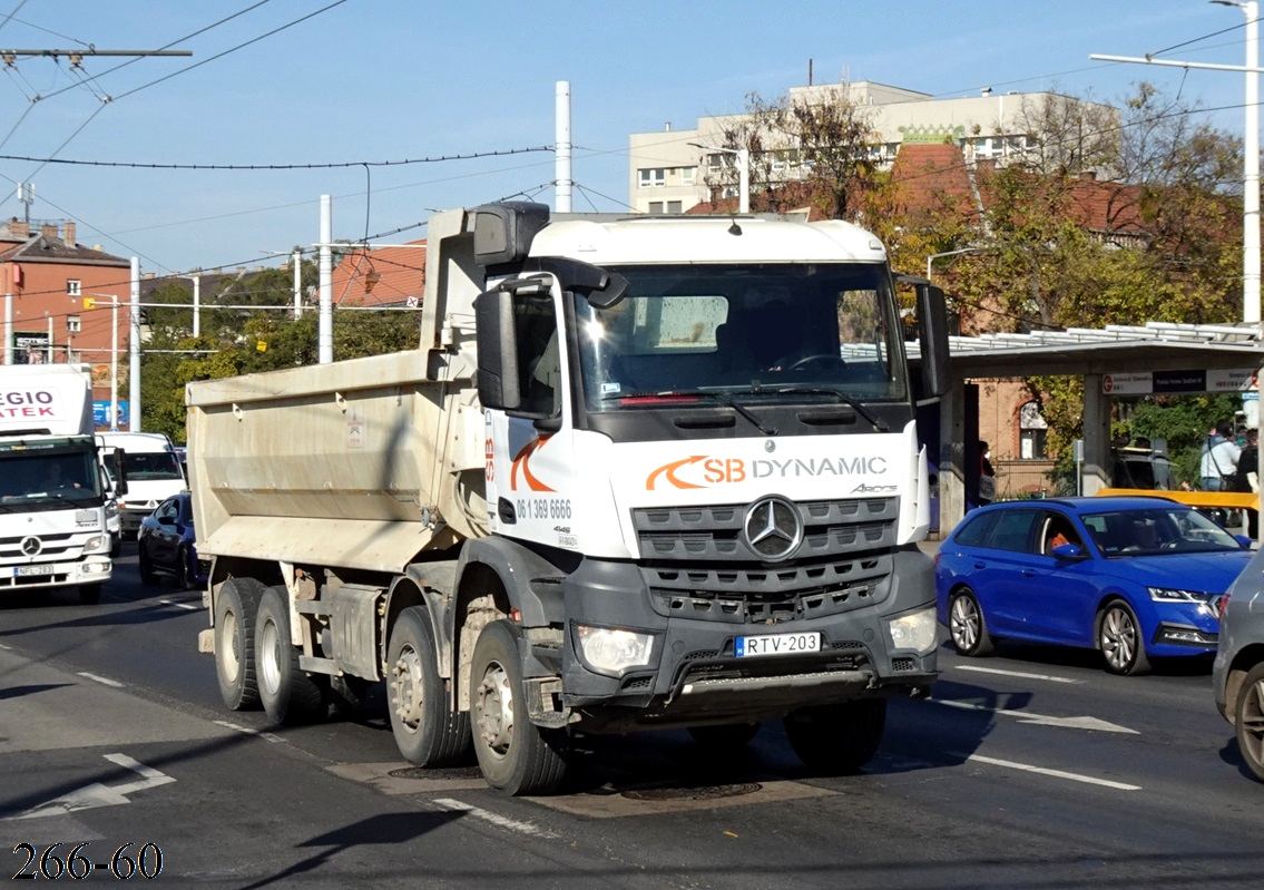 Венгрия, № RTV-203 — Mercedes-Benz Arocs (общ.м)