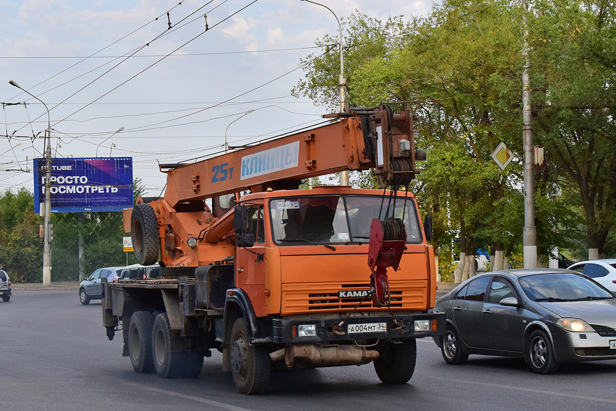 Волгоградская область, № А 004 МТ 34 — КамАЗ-55111-15 [55111R]