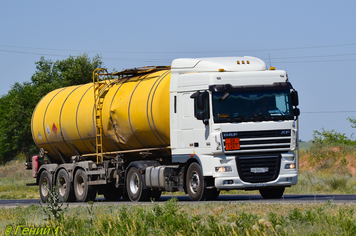 Волгоградская область, № А 636 ВХ 134 — DAF XF105 FT