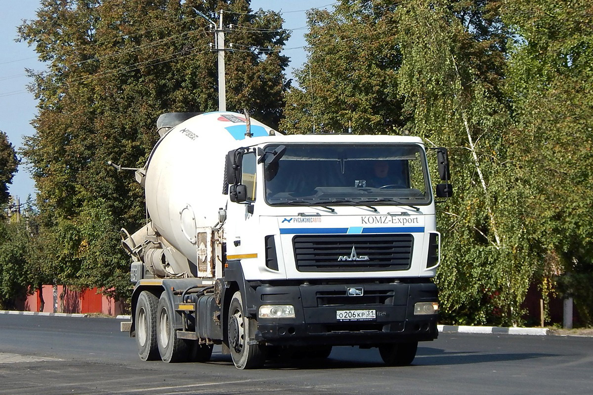 Белгородская область, № О 206 КР 31 — МАЗ-6312B5