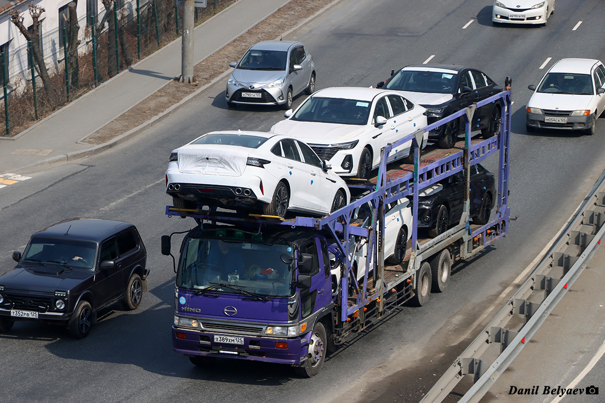 Приморский край, № Х 389 ХМ 125 — Hino Ranger Приморский край, № Х 389 ХМ 125 — Hino Ranger