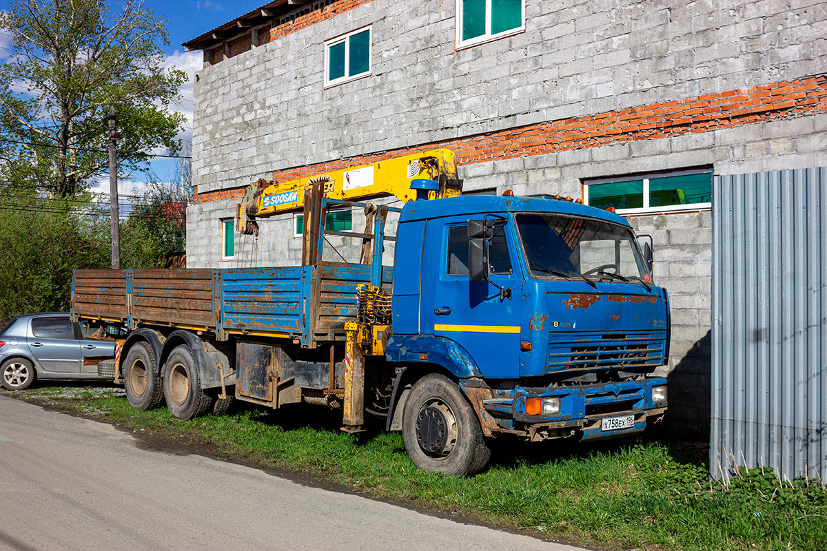 Свердловская область, № Х 758 ЕХ 196 — КамАЗ-65117 [651170]