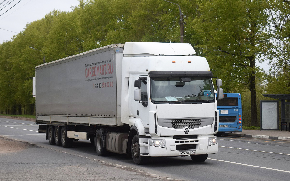 Новгородская область, № В 221 МК 178 — Renault Premium ('2006) [X9P]