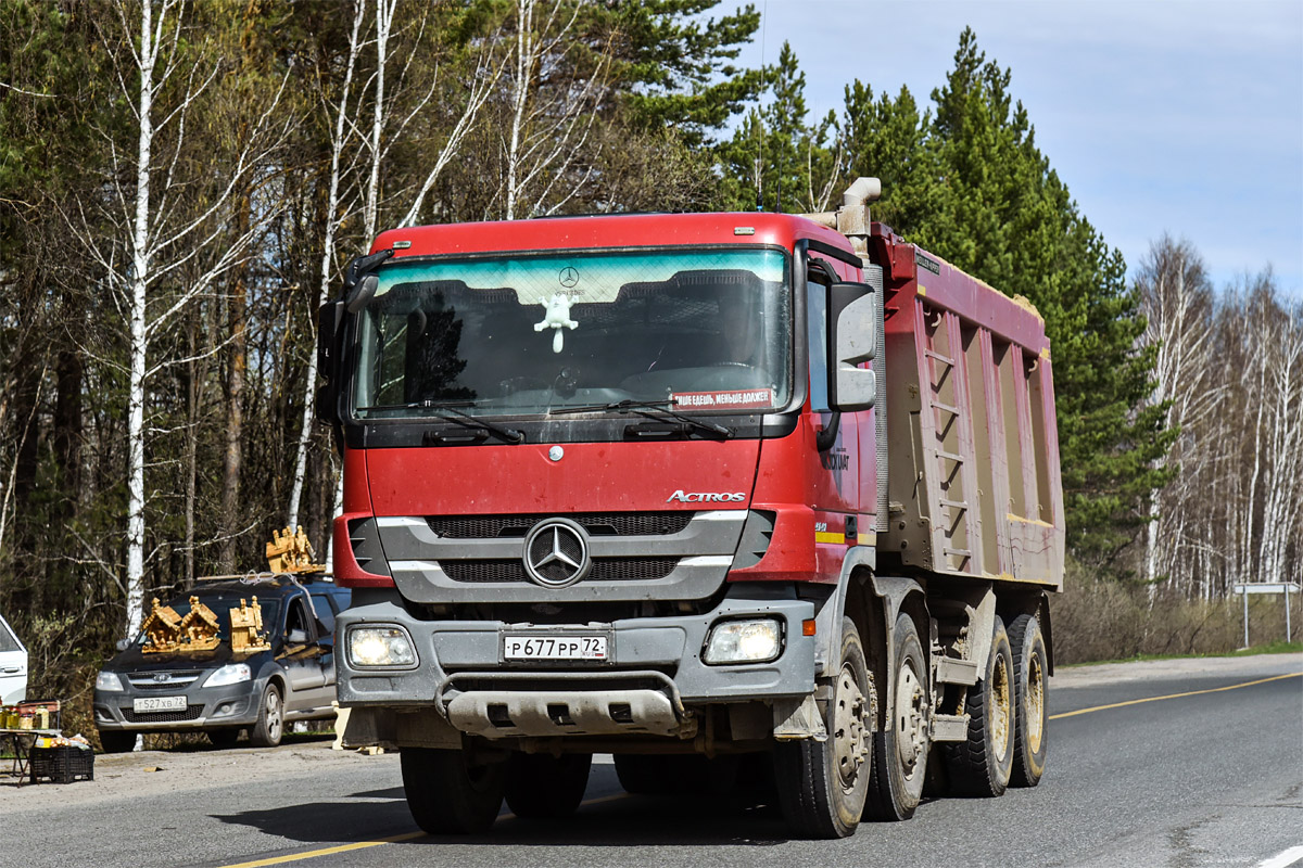 Тюменская область, № Р 677 РР 72 — Mercedes-Benz Actros '09 4141 [Z9M]