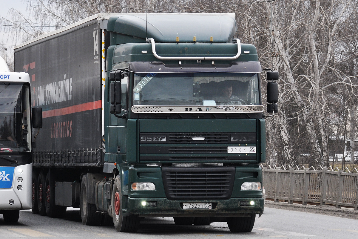 Омская область, № М 752 ХТ 55 — DAF 95XF FT