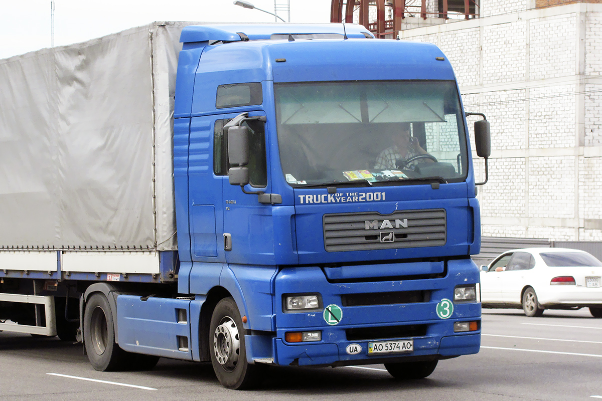Закарпатская область, № АО 5374 АО — MAN TGA 18.460 Закарпатская область, № АО 5374 АО — MAN TGA 18.460