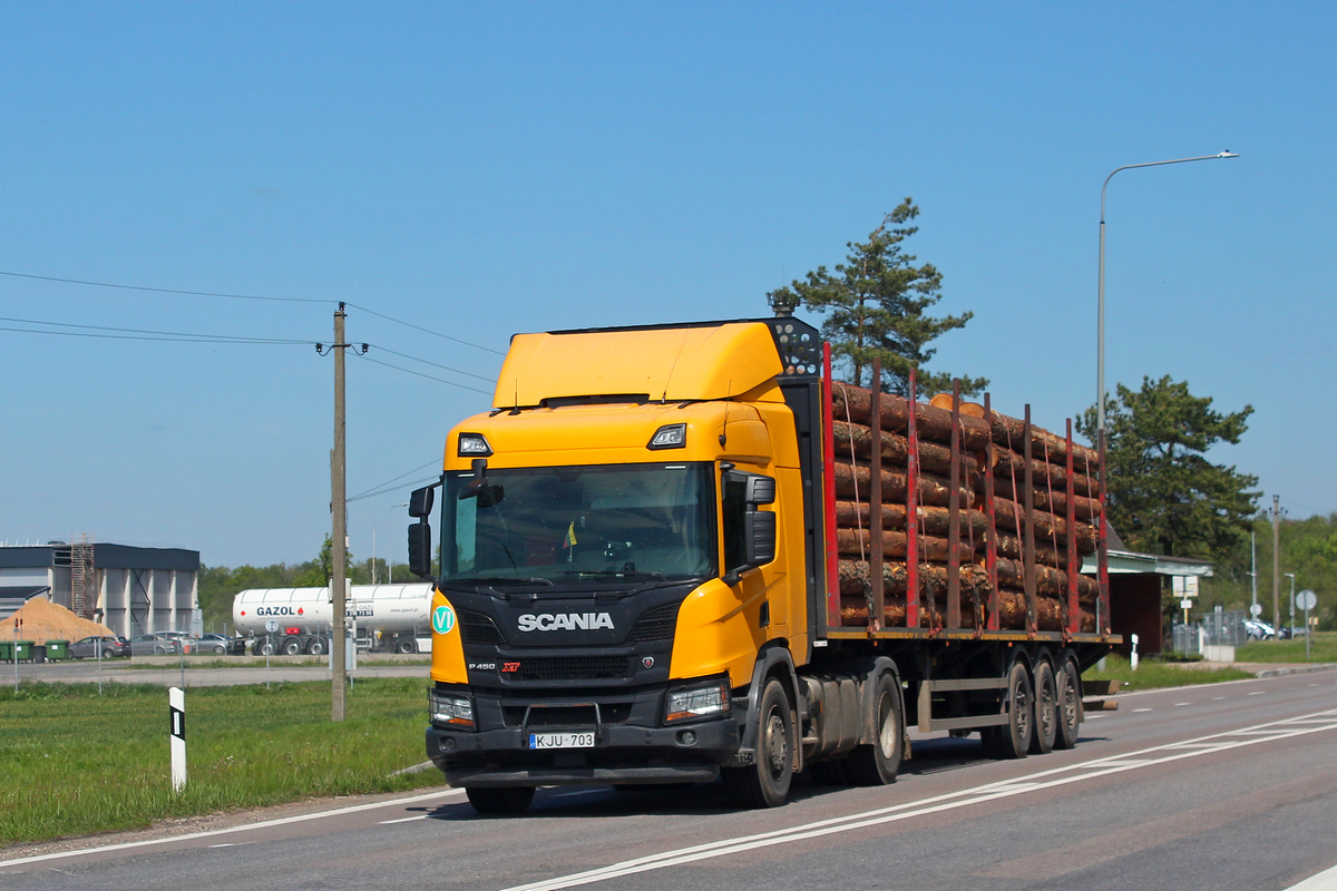 Литва, № KJU 703 — Scania ('2016) P450