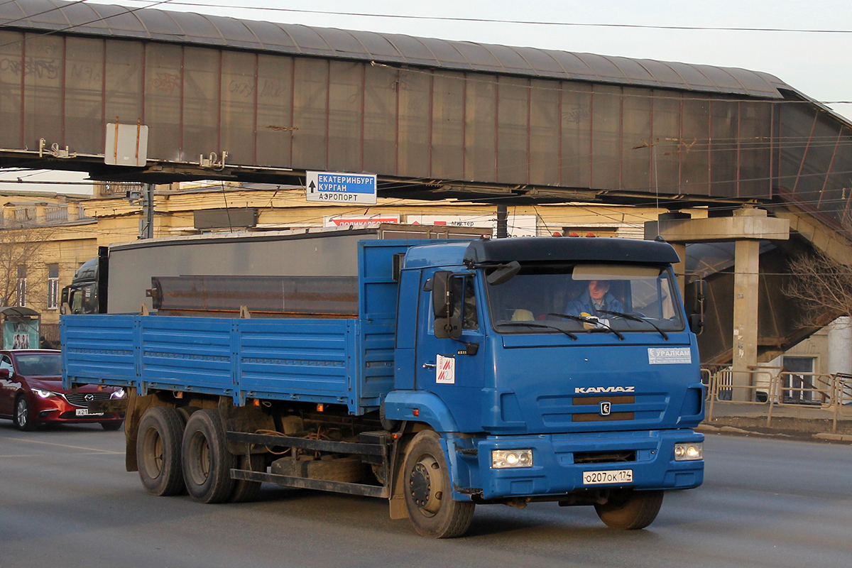 Челябинская область, № О 207 ОК 174 — КамАЗ-65117-N3(78)