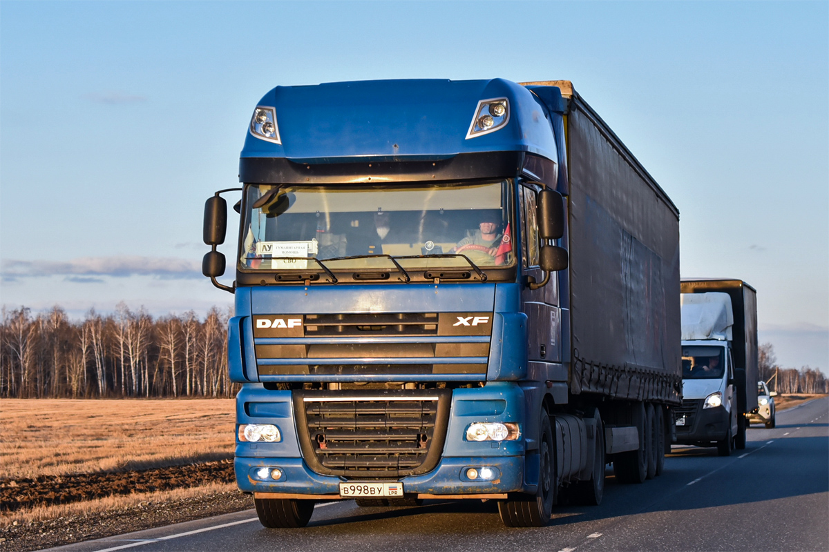 Луганская область, № В 998 ВУ — DAF XF105 FT