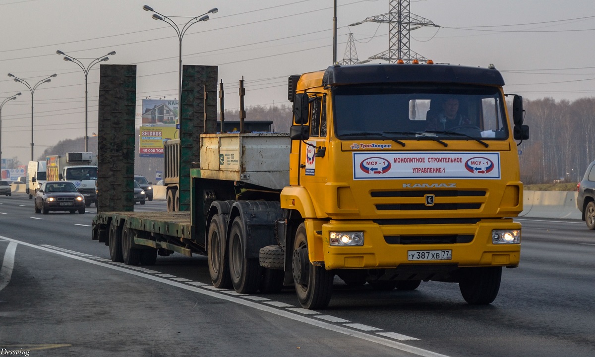 Москва, № У 387 ХВ 77 — КамАЗ-65116-N3(78)