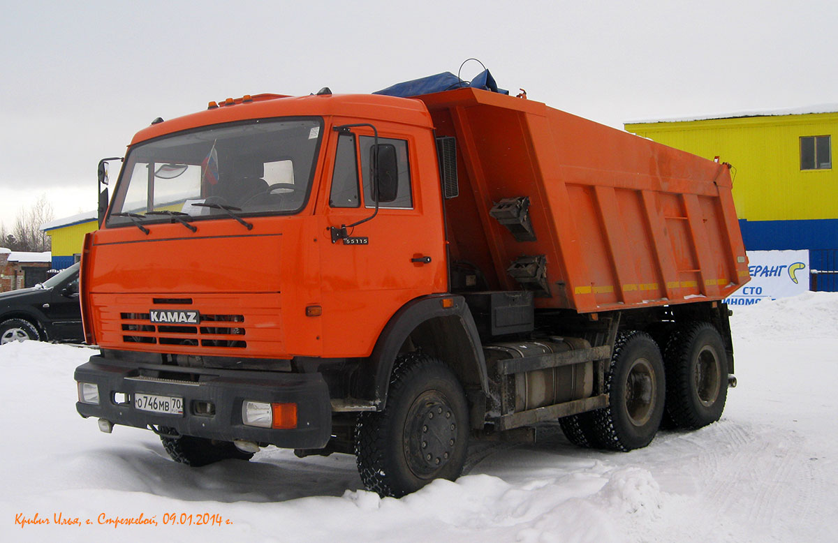 Томская область, № О 746 МВ 70 — КамАЗ-65115 [651150]