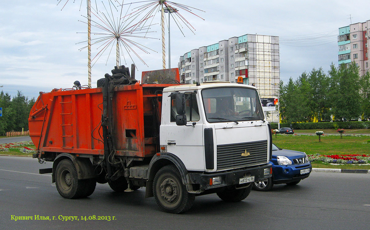 Ханты-Мансийский автоном.округ, № Н 872 ТС 86 — МАЗ-533702