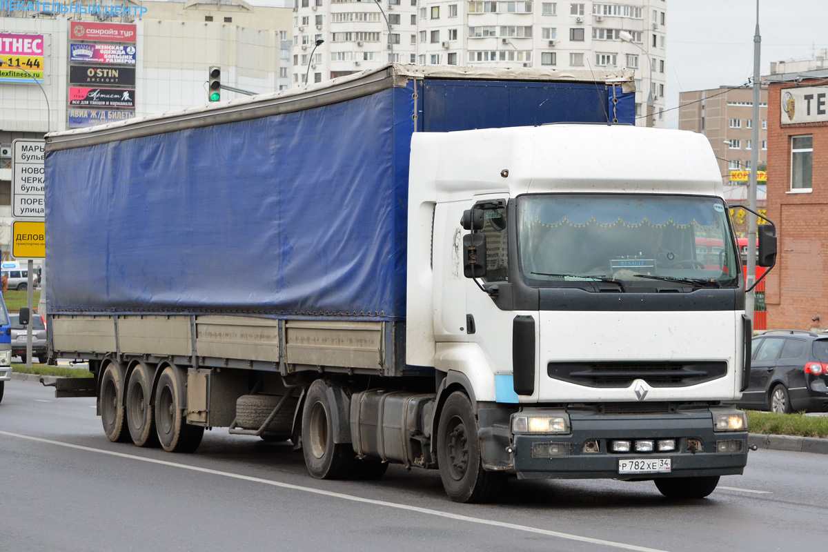 Волгоградская область, № Р 782 ХЕ 34 — Renault Premium ('1996)