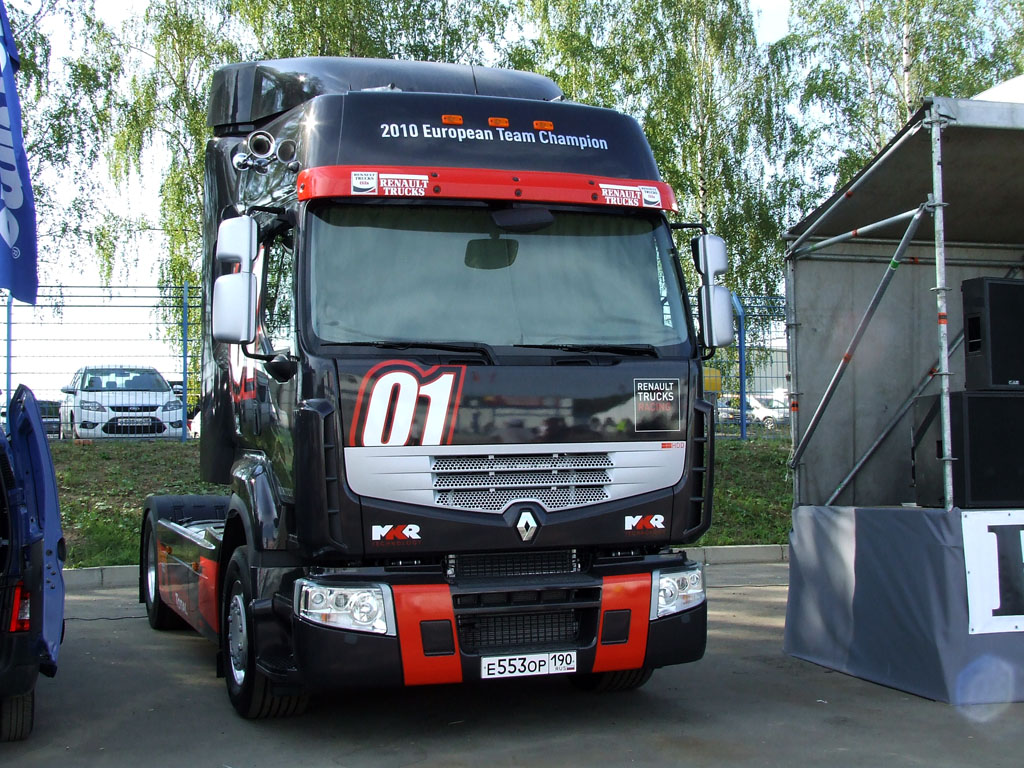 Московская область, № Е 553 ОР 190 — Renault Premium ('2006); Renault Premium ('2006) "Truck Racing" (Смоленская область)