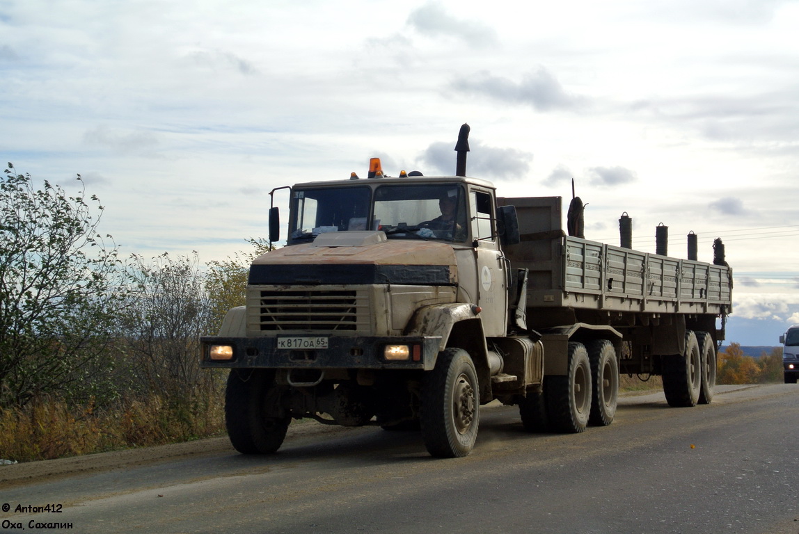 Сахалинская область, № К 817 ОА 65 — КрАЗ-6443