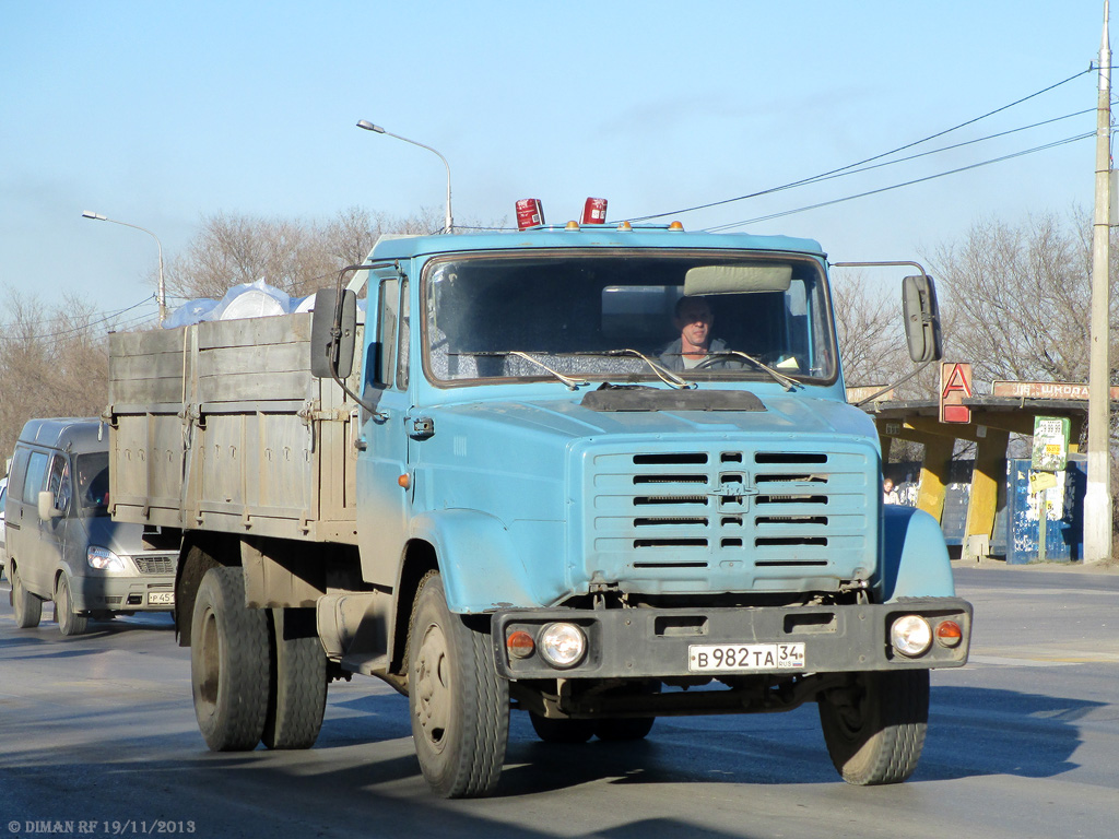 Волгоградская область, № В 982 ТА 34 — ЗИЛ-433100