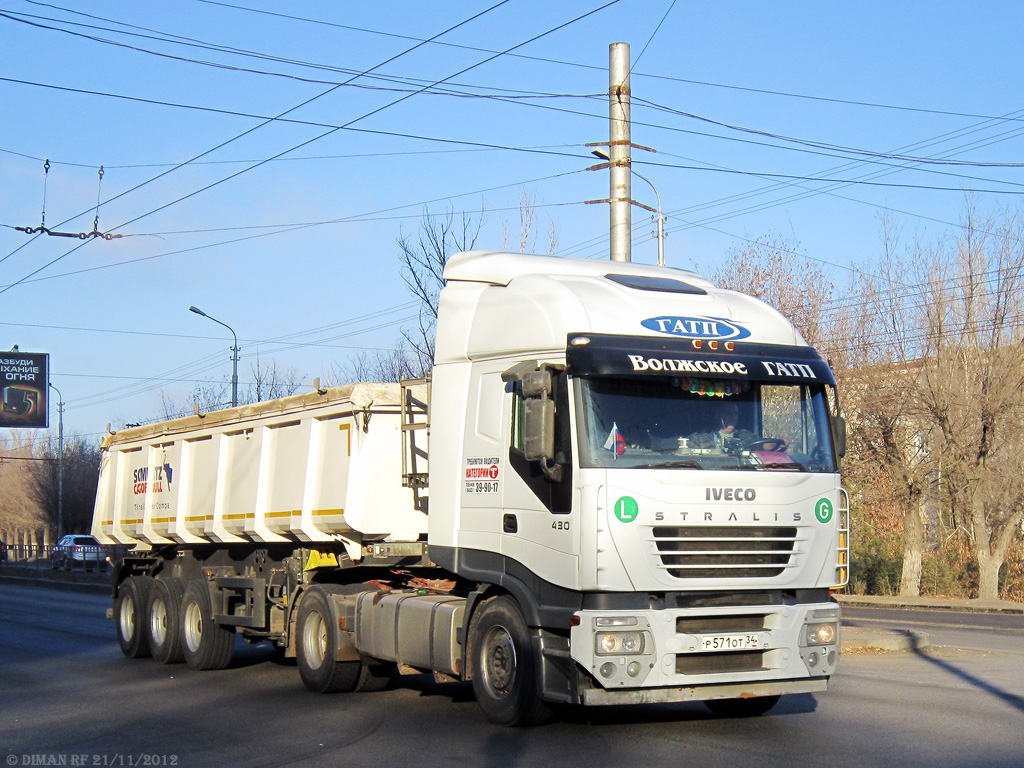 Волгоградская область, № Р 571 ОТ 34 — IVECO Stralis ('2002) 430