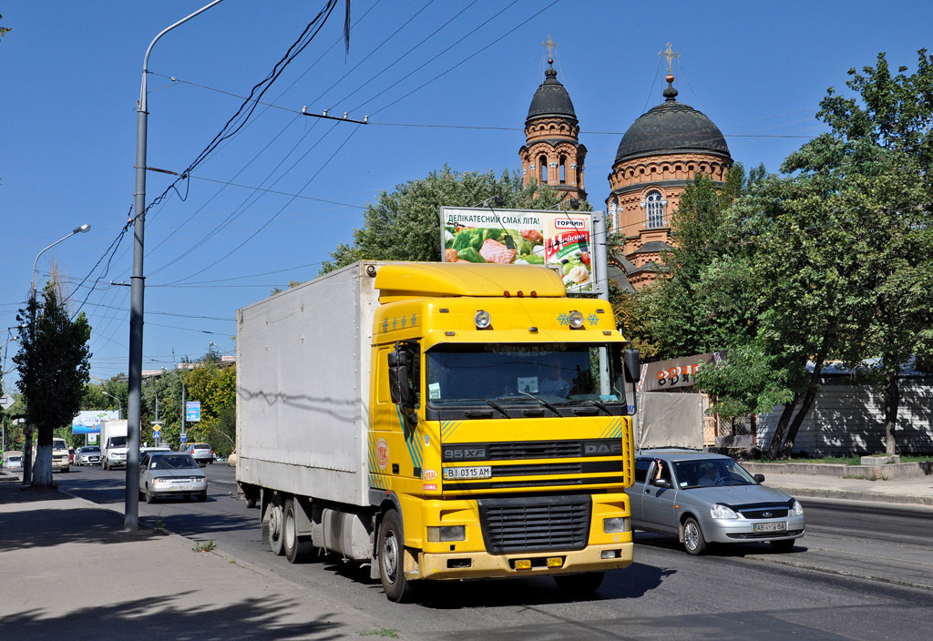 Полтавская область, № BI 0315 AM — DAF 95XF FAR