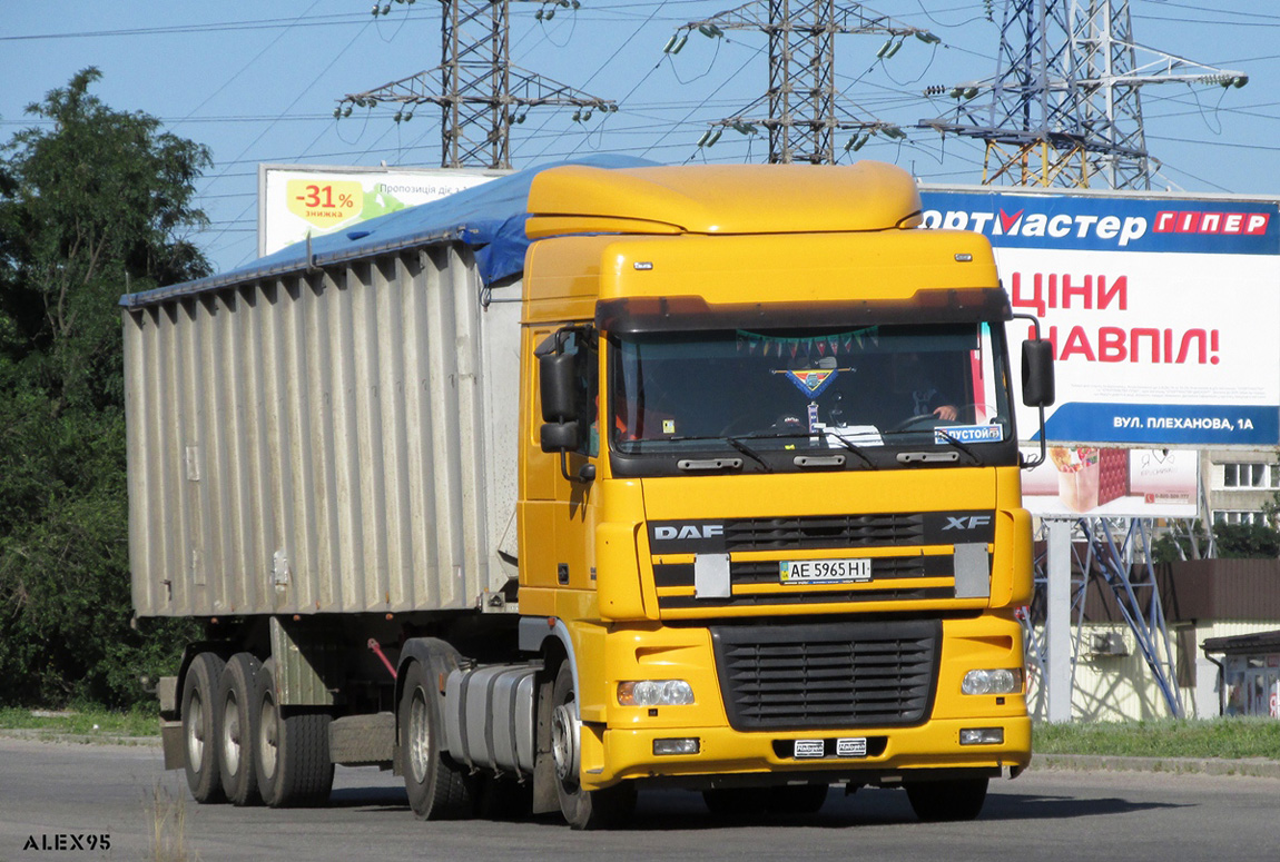 Днепропетровская область, № АЕ 5965 НІ — DAF XF95 FT