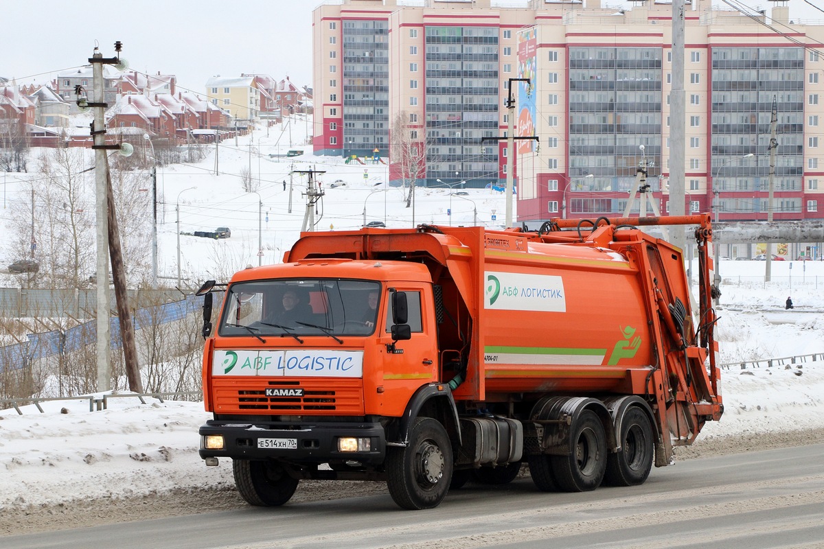 Томская область, № Е 514 ХН 70 — КамАЗ-65115 (общая модель)