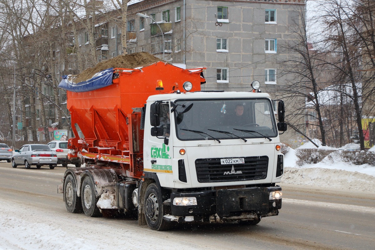 Томская область, № К 022 КМ 70 — МАЗ-6312B3