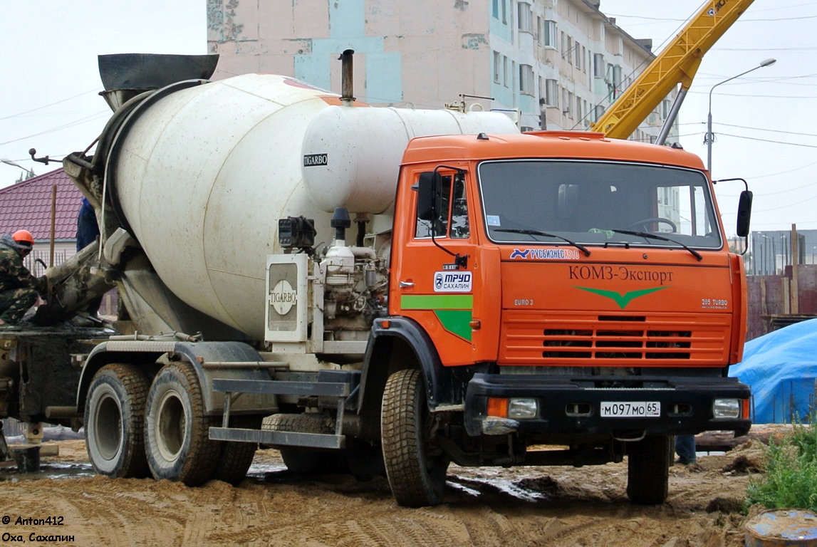 Сахалинская область, № М 097 МО 65 — КамАЗ-65115-D3(97)