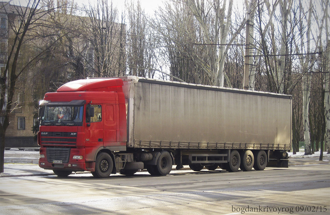 Днепропетровская область, № СА 2896 ВМ — DAF XF95 FT